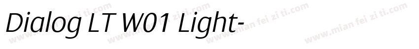 Dialog LT W01 Light字体转换